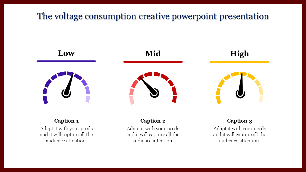 creative powerpoint presentation-The voltage consumption creative powerpoint presentation